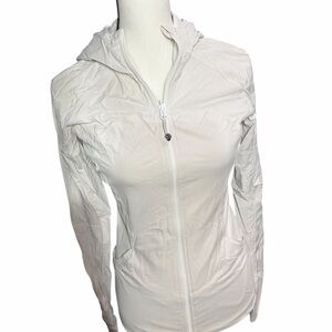 Lululemon Studio White Hooded Jacket